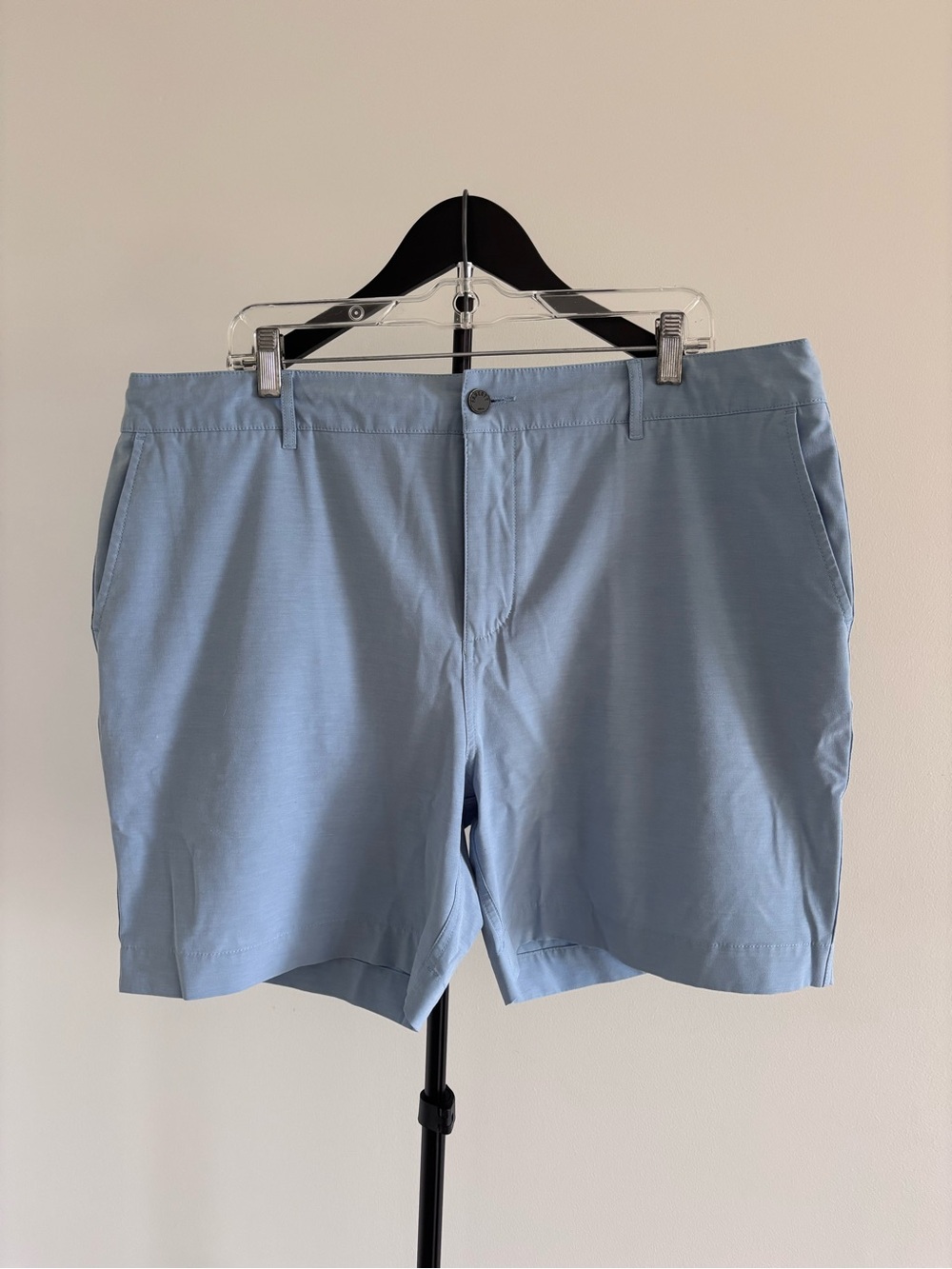 Men’s Faherty Brand All Day Shorts 7” | 38 | Light Blue | Golf | Beach | Casual